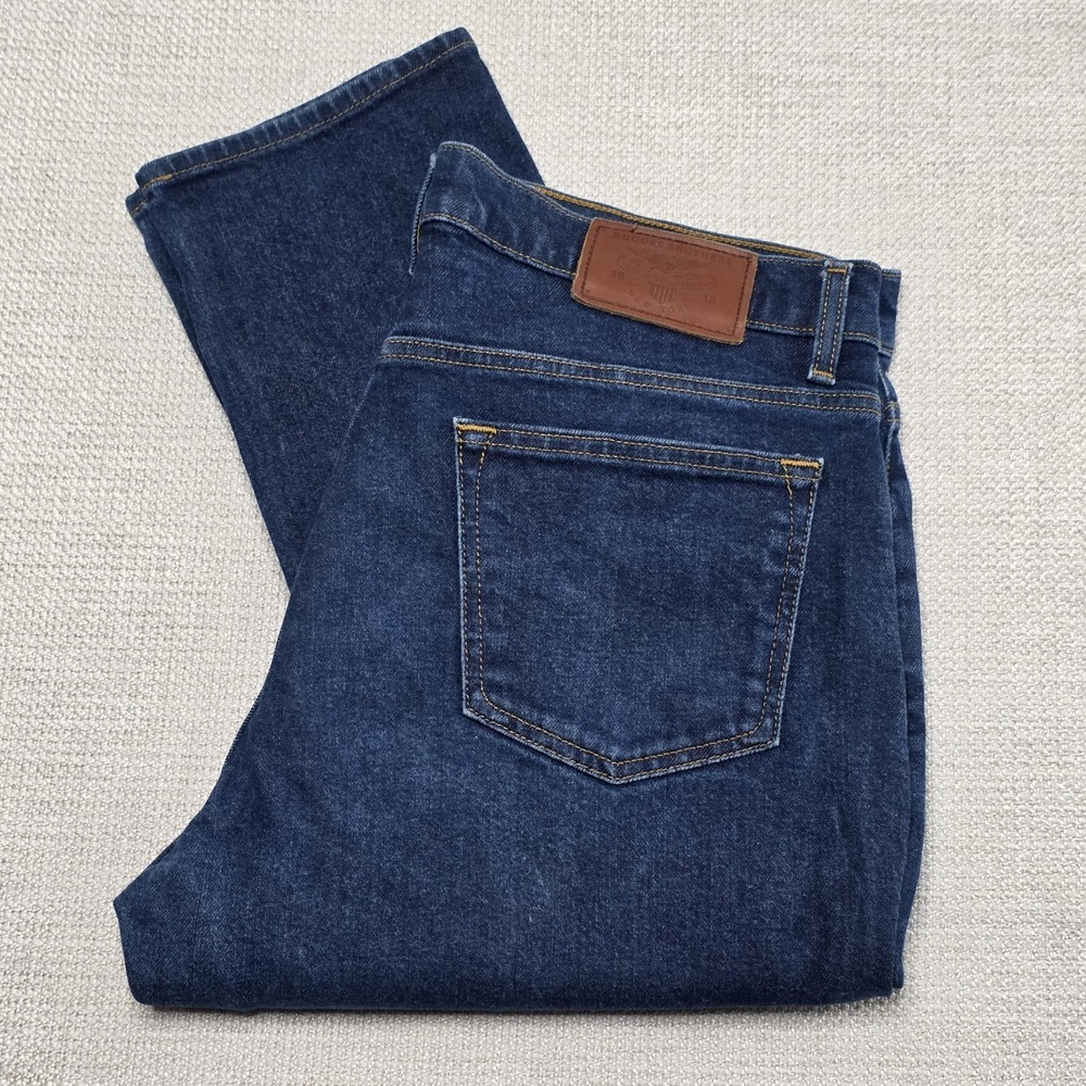 BROOKS BROTHERS Jeans Men's 36x32 Slim Fit Blue Medium Wash Denim